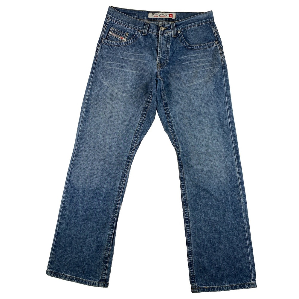 Diesel Industries Kulter Straight Let Denim Jeans Men's 34 x 34 Y2K Italy